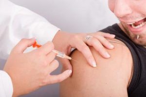 chris benoit's doctor giving the injection